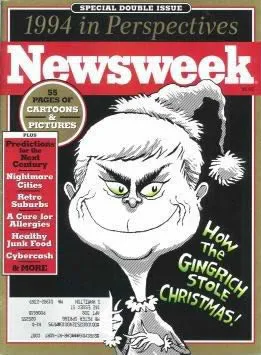 newsweek cover how the gingrich stole christmas;