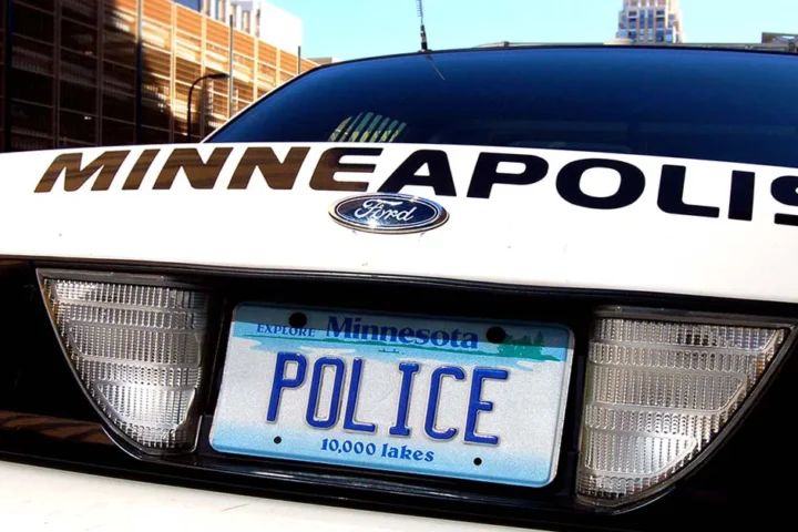 rear view of minneapolis police car